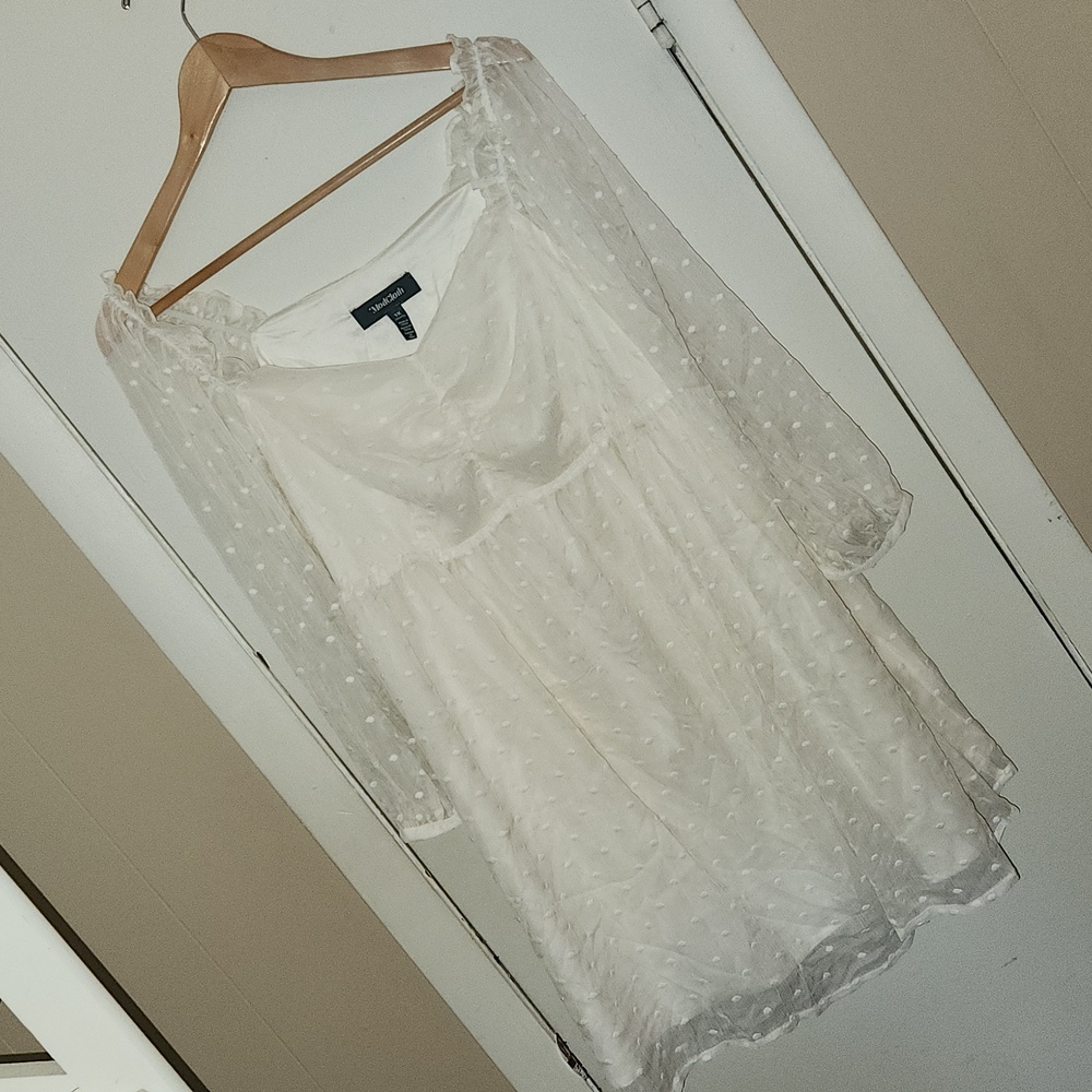 Modcloth Cream Mini Dress